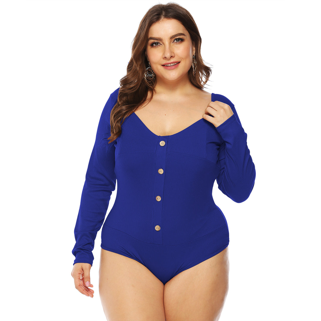 Ladies jumpsuit with long sleeves and button details Mune Fashion