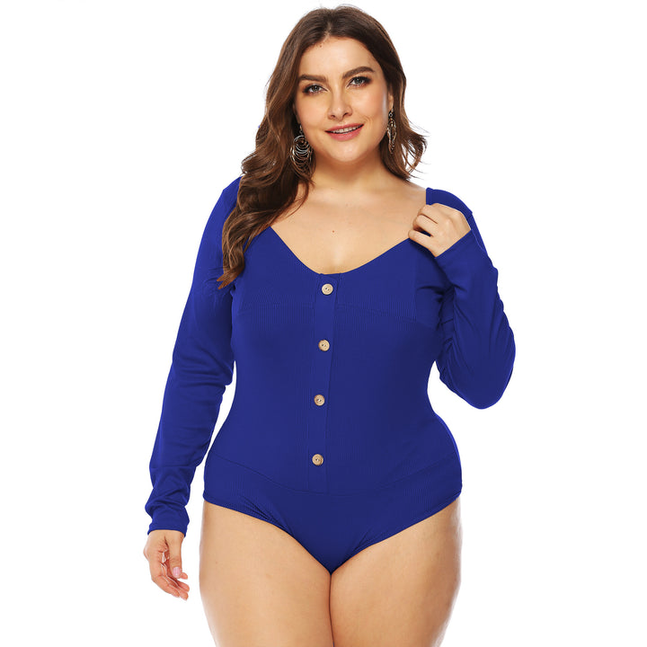 Ladies jumpsuit with long sleeves and button details Mune Fashion