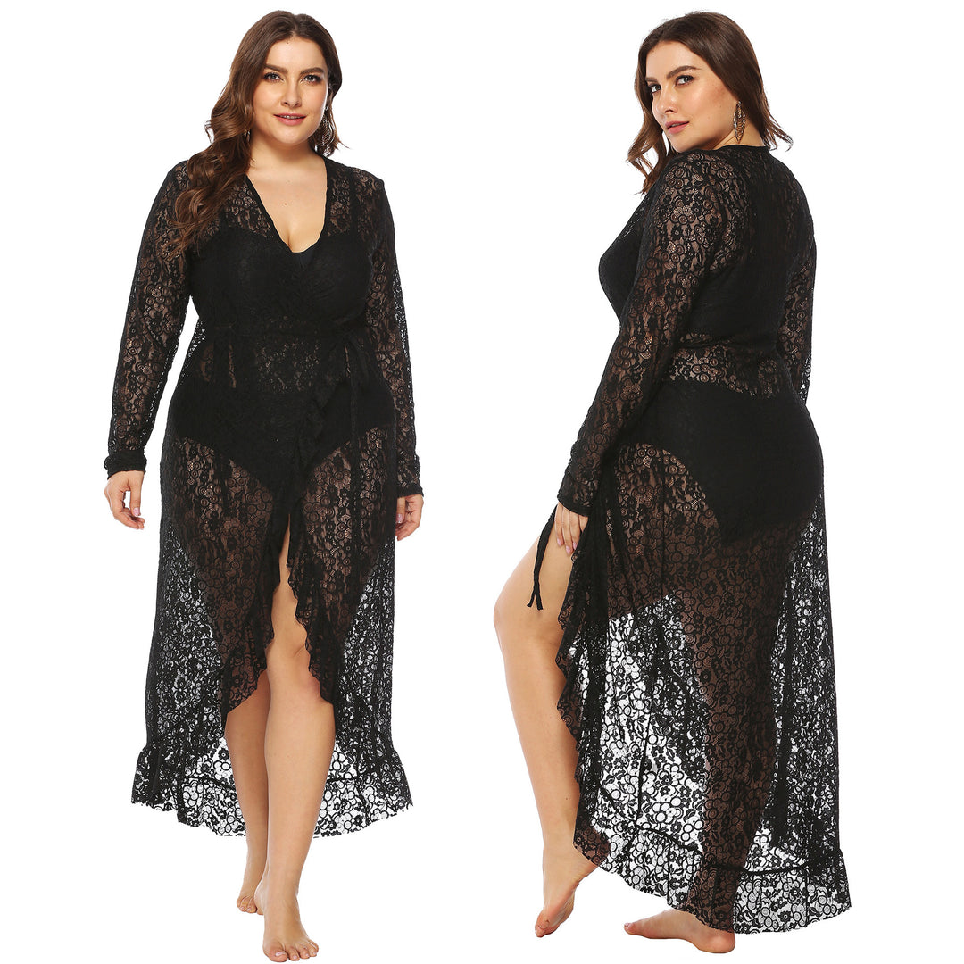 Women elegant lace beach cover-up Mune Fashion
