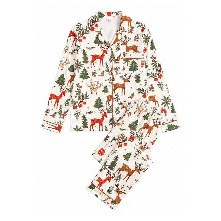 Women's Pajamas, Long-sleeved, Milk Silk, Set