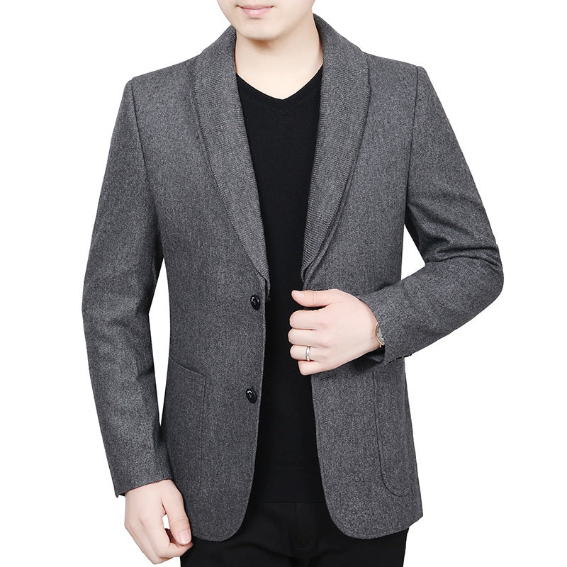 Men's blazer with shawl collar made of fine wool blend Mune Fashion