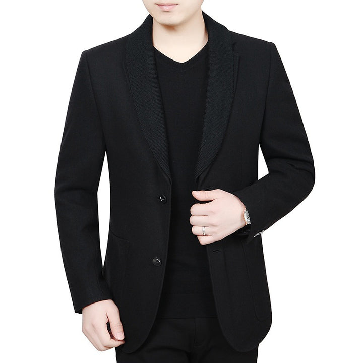 Men's blazer with shawl collar made of fine wool blend Mune Fashion