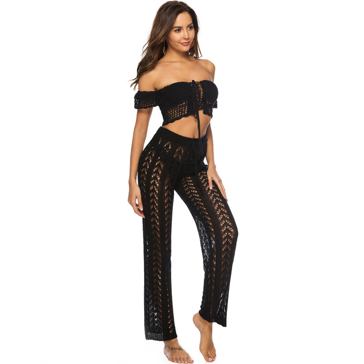 Women's airy crochet beach pants Mune Fashion