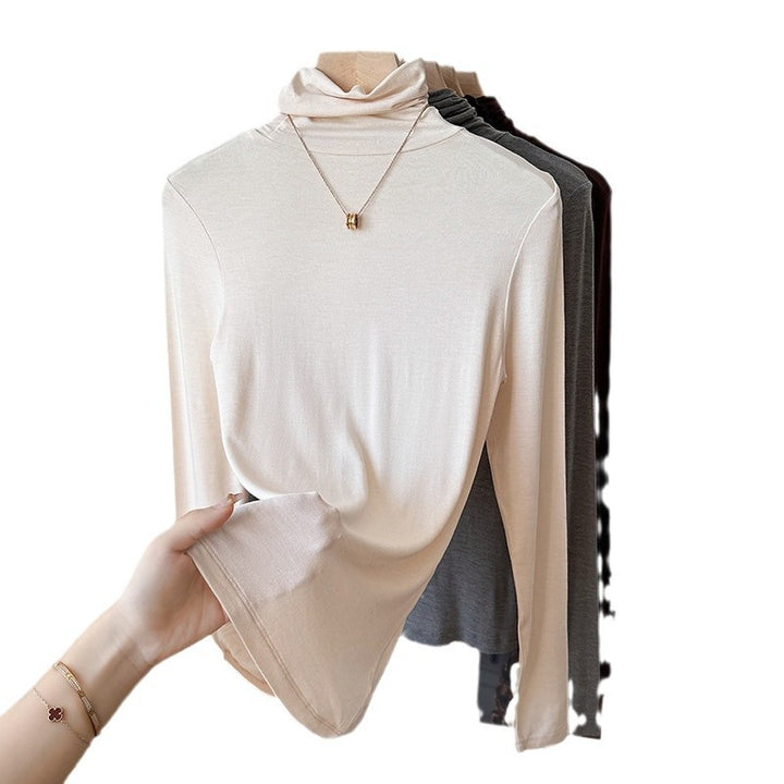 Women's silk underlayer top, lined