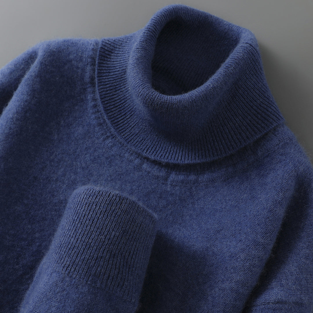 Men's Wool Sweater, 100% Wool, Stand Collar, Business Style