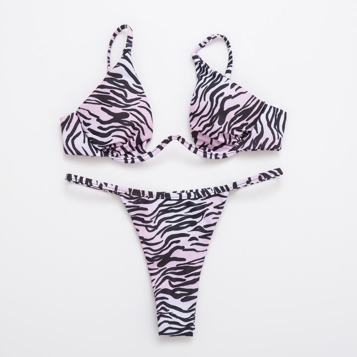 Women triangle bikini with shimmering top and adjustable straps Mune Fashion