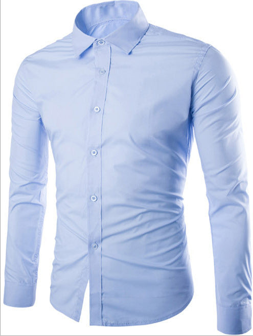 Men's tailored business shirt with Kent collar, lightweight stretch and slim silhouette Mune Fashion