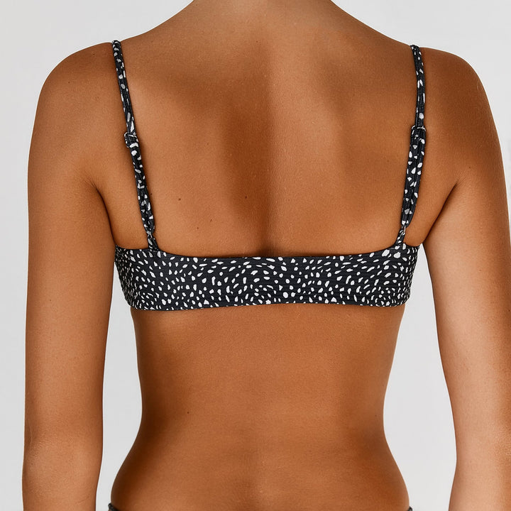 Ladies High Cut Bikini with Sophisticated Ribbed Design Mune Fashion