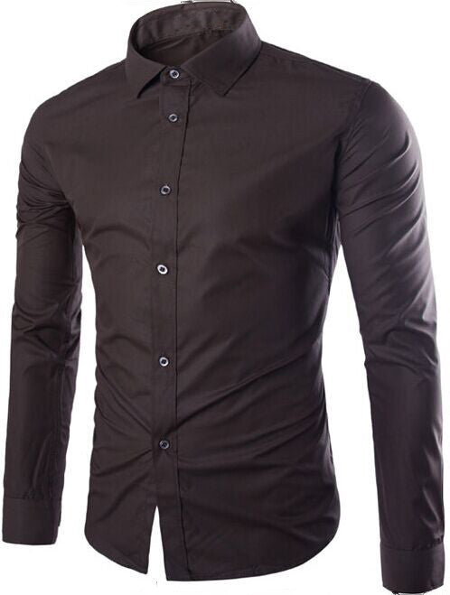 Men's tailored business shirt with Kent collar, lightweight stretch and slim silhouette Mune Fashion