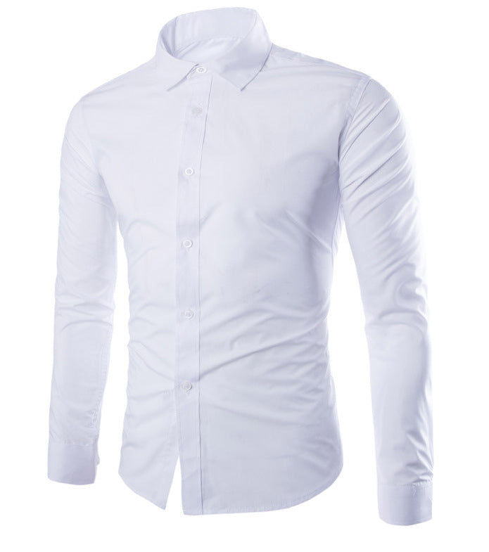 Men's tailored business shirt with Kent collar, lightweight stretch and slim silhouette Mune Fashion