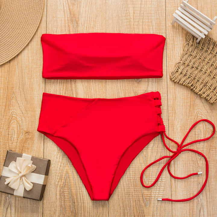 Women’s bandeau bikini with high waist Mune Fashion