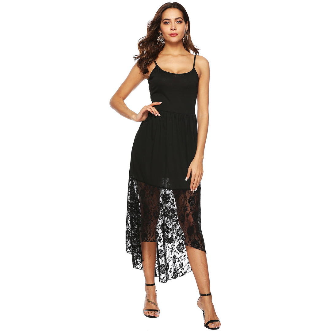 Women's maxi dress with romantic lace accents Mune Fashion