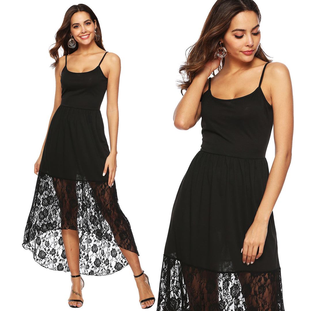 Women's maxi dress with romantic lace accents Mune Fashion