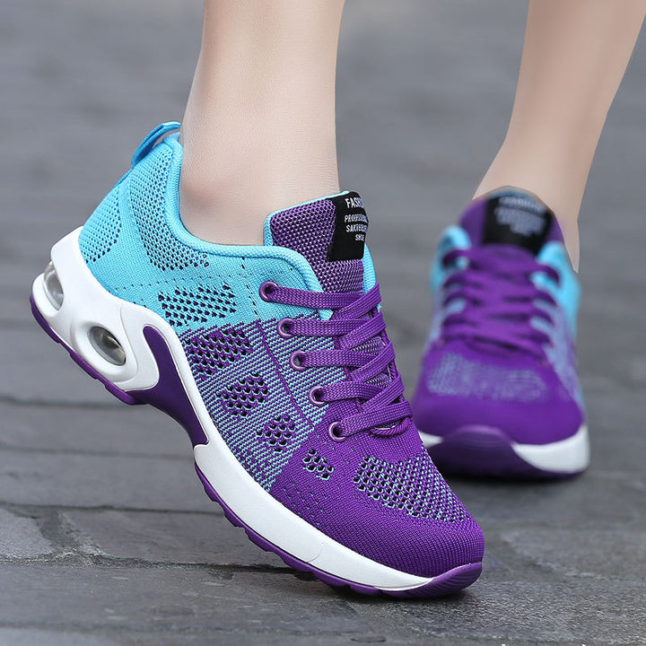 Women nan breathable knitted sneakers with cushioning capsule, shock-absorbing midsole and flexible outsole Mune Fashion