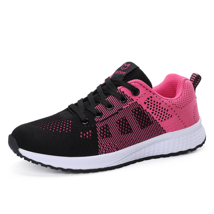 Women's breathable knitted running sneakers with seamless mesh upper and responsive foam cushioning Mune Fashion