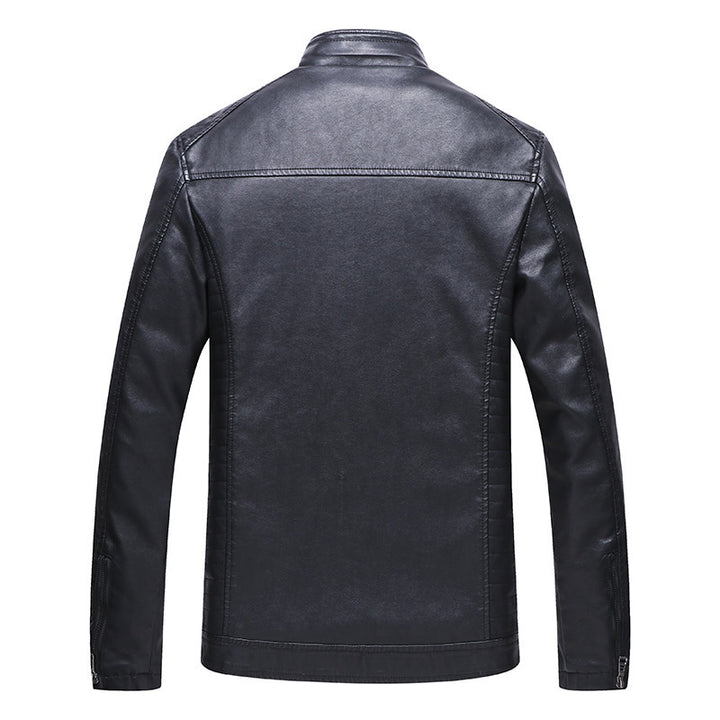 Men's Faux Leather Jacket with Soft Lining Mune Fashion