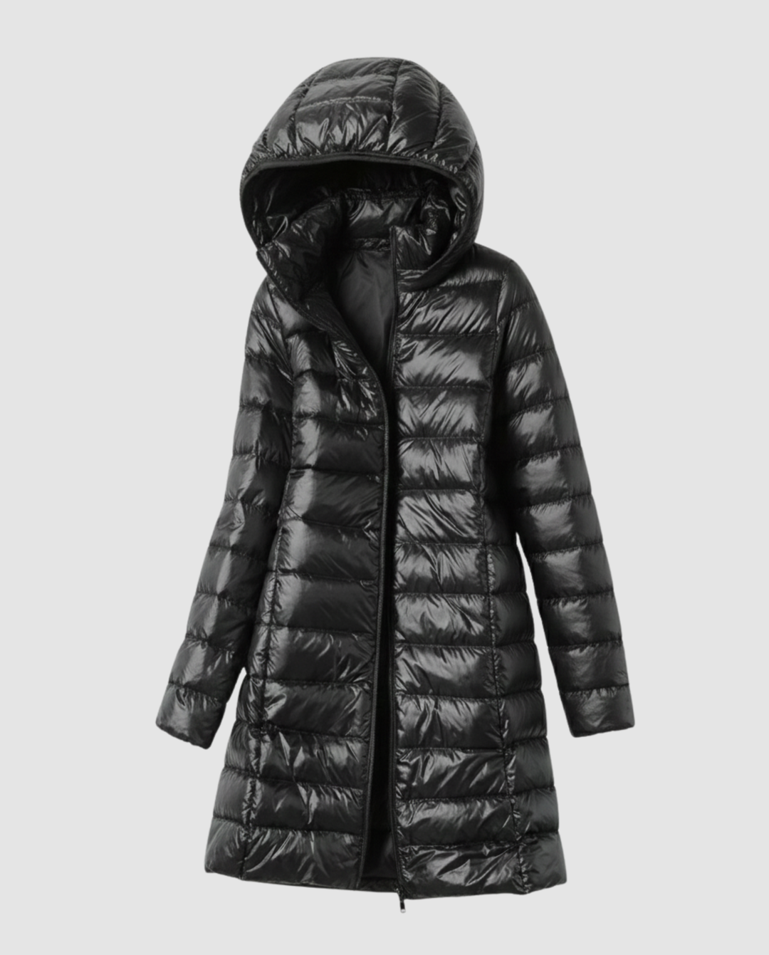 Women's ultra-light down jacket with hood