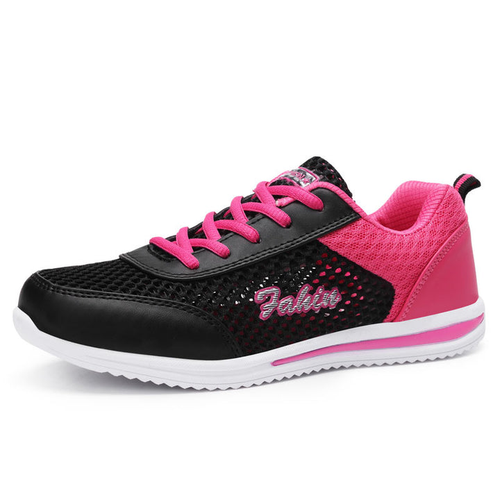 Women's lightweight mesh casual shoe with open-pored honeycomb structure, padded comfort insole, and flexible patterned sole Mune Fashion