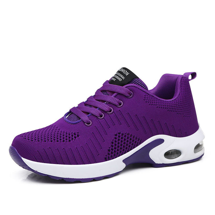 Women nan lightweight knit fitness sneakers with visible air chamber cushioning and viscoelastic insole Mune Fashion