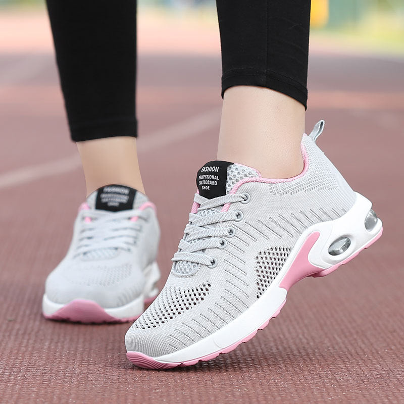Women nan lightweight knit fitness sneakers with visible air chamber cushioning and viscoelastic insole Mune Fashion
