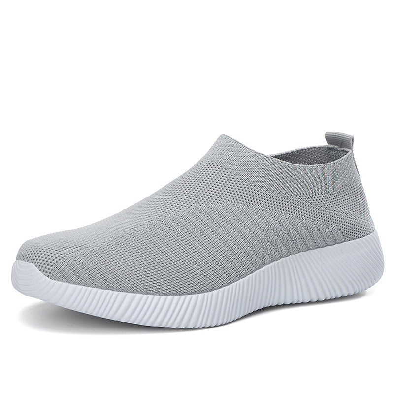 Women’s breathable knitted slip-on sneakers without laces with slip-resistant rubber sole Mune Fashion