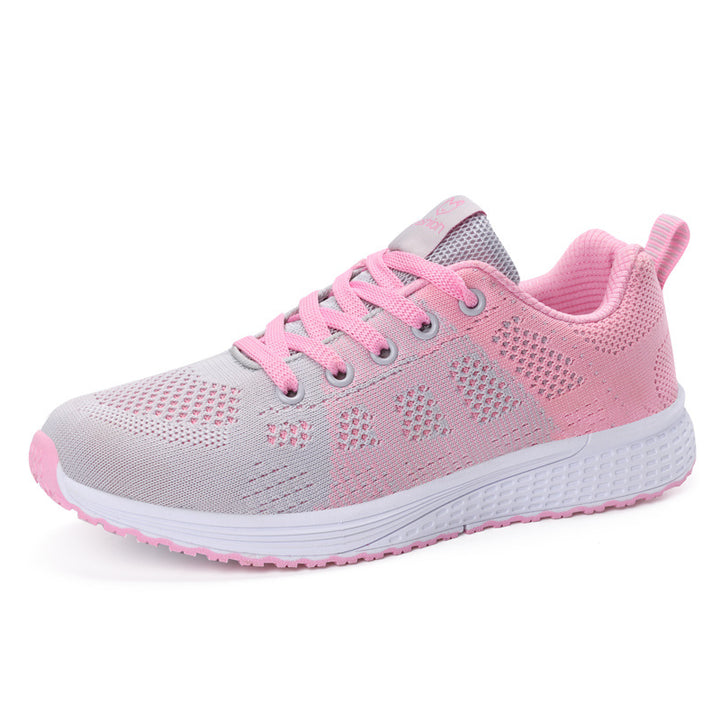 Women's breathable knitted running sneakers with seamless mesh upper and responsive foam cushioning Mune Fashion