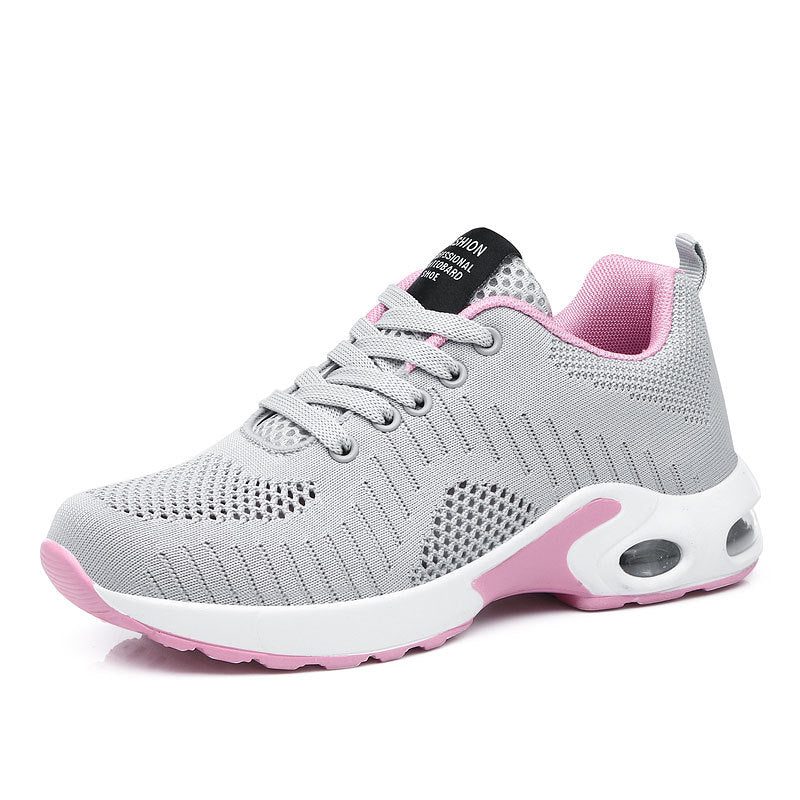 Women nan lightweight knit fitness sneakers with visible air chamber cushioning and viscoelastic insole Mune Fashion
