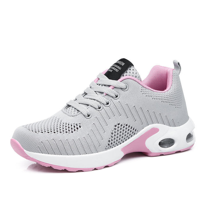 Women nan lightweight knit fitness sneakers with visible air chamber cushioning and viscoelastic insole Mune Fashion
