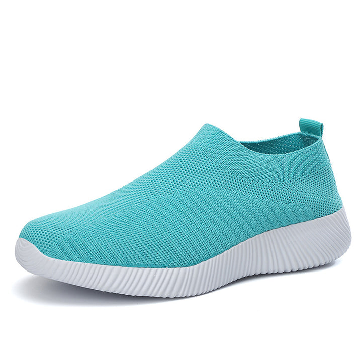 Women’s breathable knitted slip-on sneakers without laces with slip-resistant rubber sole Mune Fashion