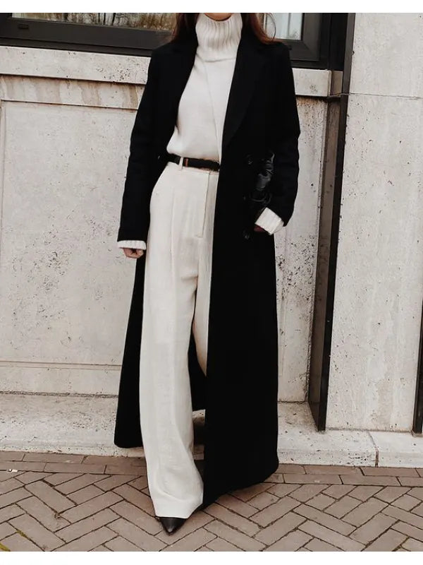 Mune | Black Casual Winter Coat
