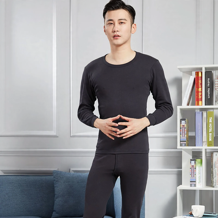 Men's Thermal Underwear Set, Crew Neck