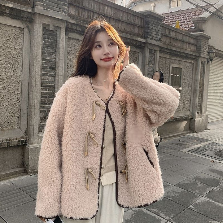 Ladies' sheepskin jacket, cozy, Autumn/Winter