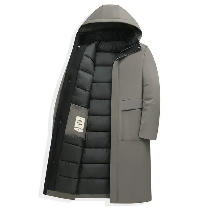 Mune | Men's Longline Parka with Hood and Insulated Lining