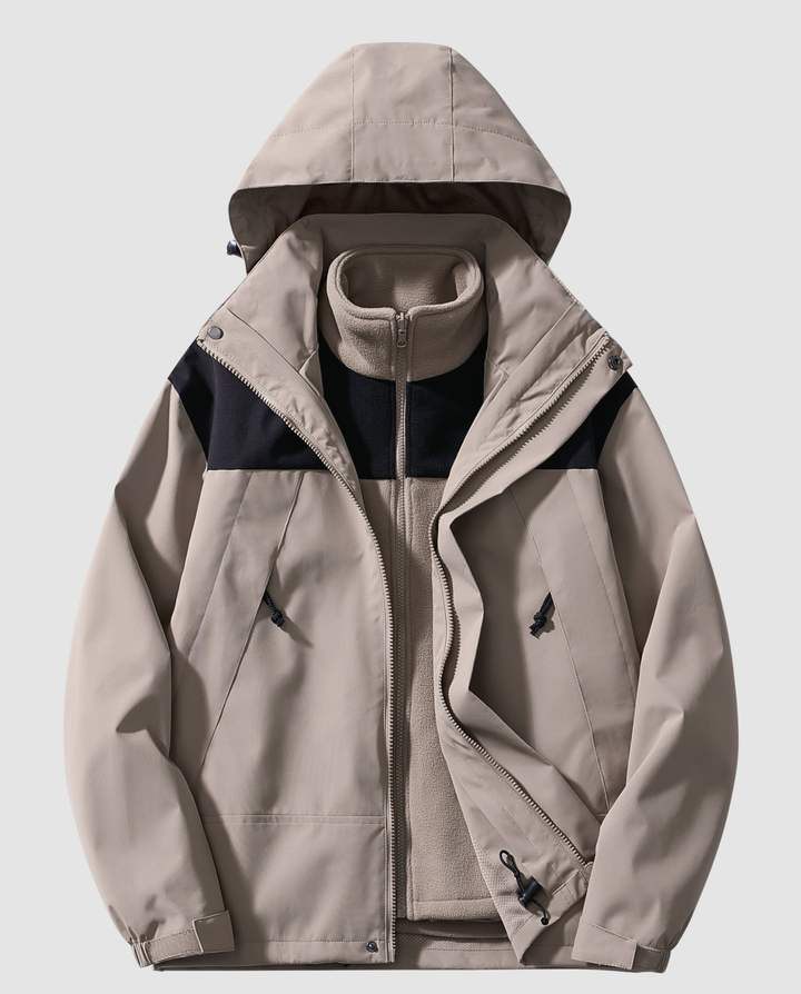 Warm women's winter jacket fleece