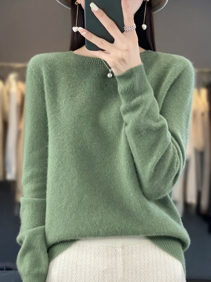 Mune | Cashmere Sweater Women Round Neck Soft and Elegant Knit Sweater