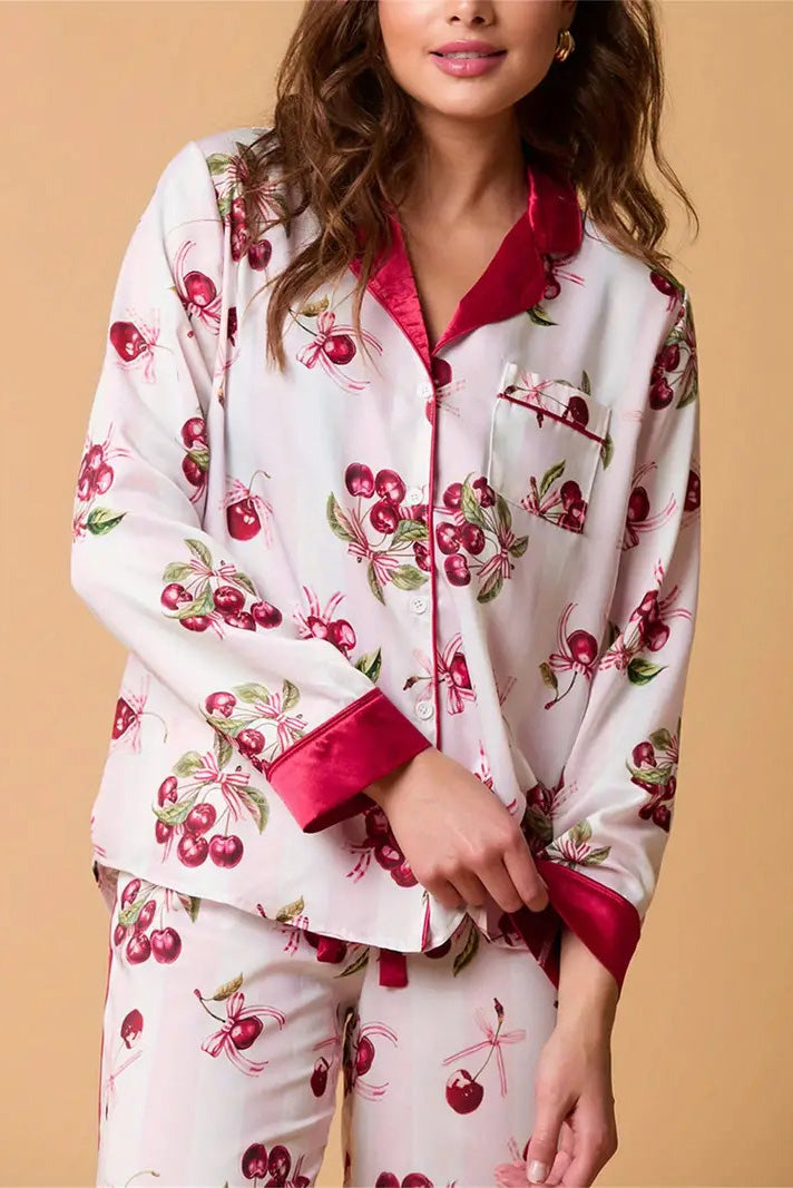 Mune | Christmas Festive Striped Pattern Pajama Set