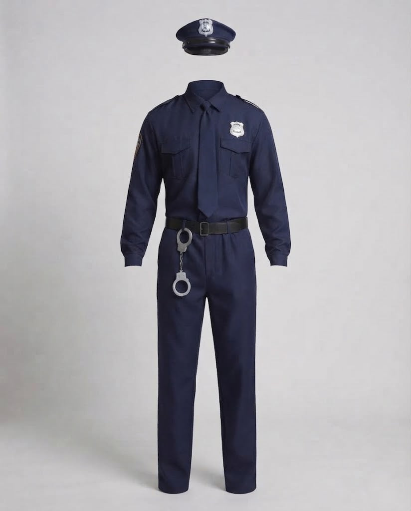 Men's police uniform with authentic details and high-quality material Mune Fashion