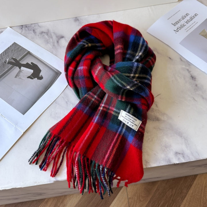 Classic wool scarf, 100% wool, 180 cm