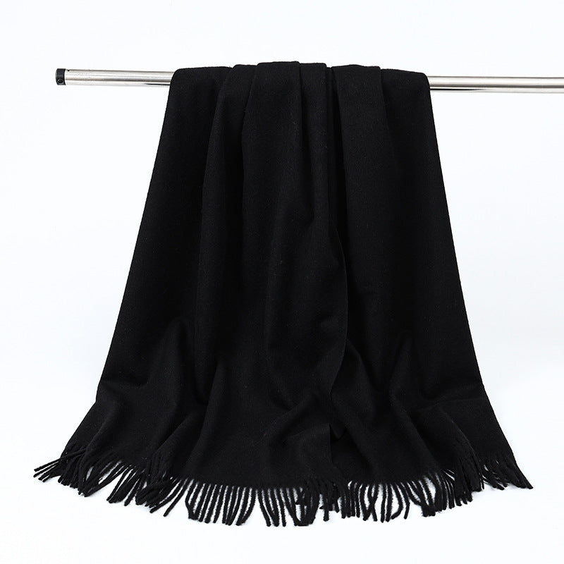 Elegant wool cashmere scarf for men and women