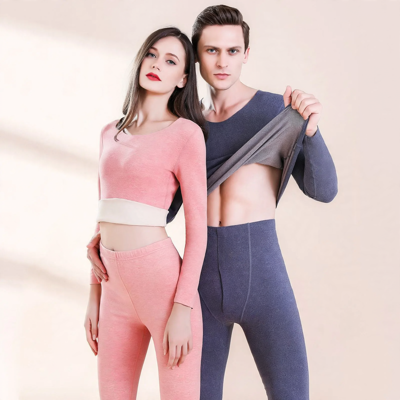 Thermal underwear set with heating function for women and men