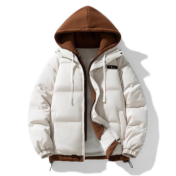 Padded unisex winter jacket with hood