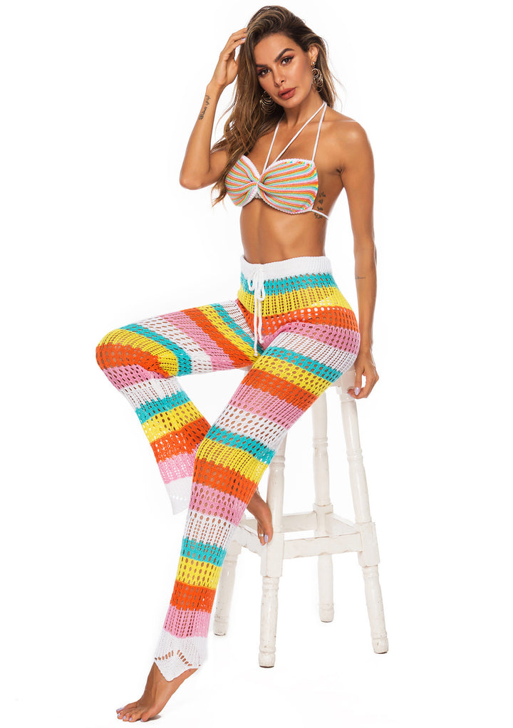 Women airy crocheted beach pants Mune Fashion