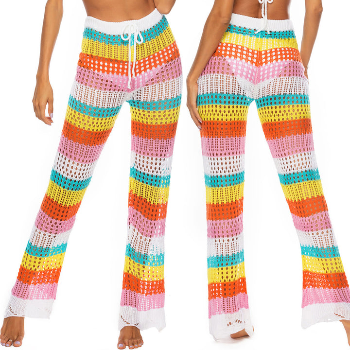 Women airy crocheted beach pants Mune Fashion