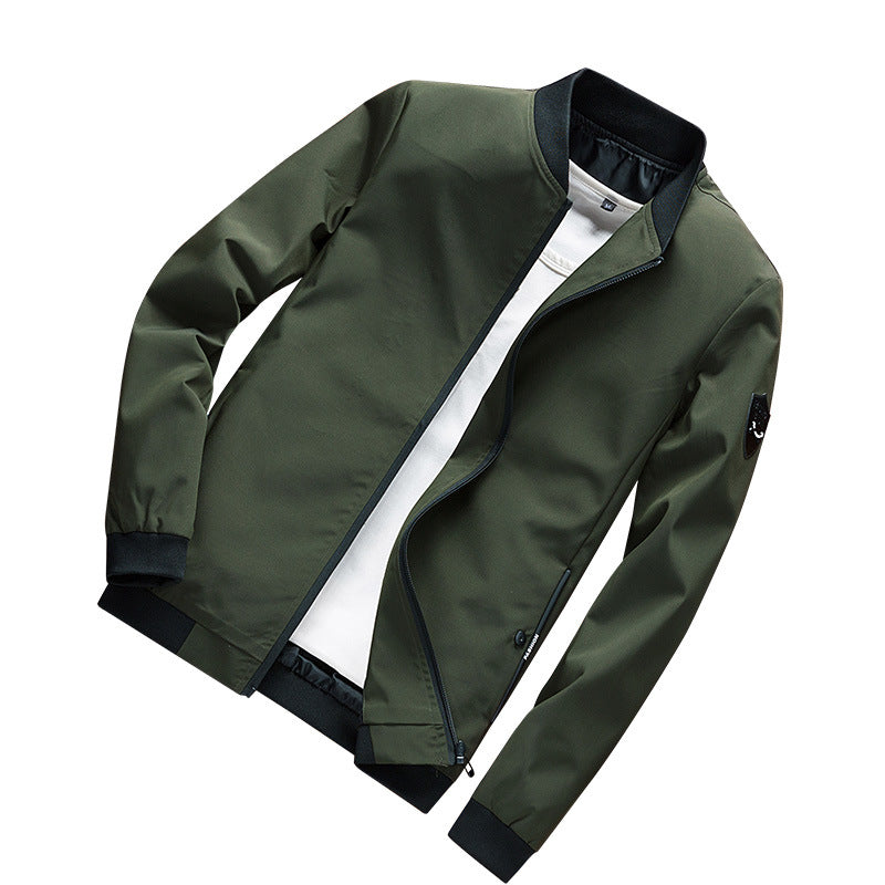 Men's Minimalist Softshell Jacket with Elastic Cuffs and Concealed Zipper Mune Fashion