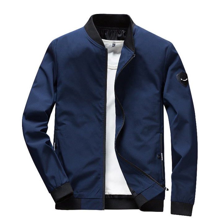 Men's Minimalist Softshell Jacket with Elastic Cuffs and Concealed Zipper Mune Fashion