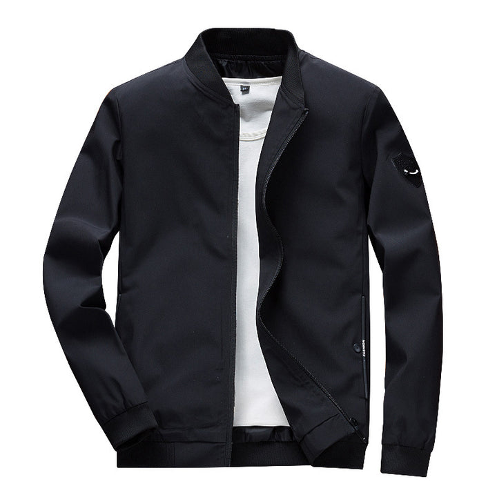 Men's Minimalist Softshell Jacket with Elastic Cuffs and Concealed Zipper Mune Fashion
