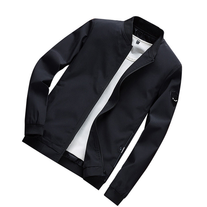 Men's Minimalist Softshell Jacket with Elastic Cuffs and Concealed Zipper Mune Fashion