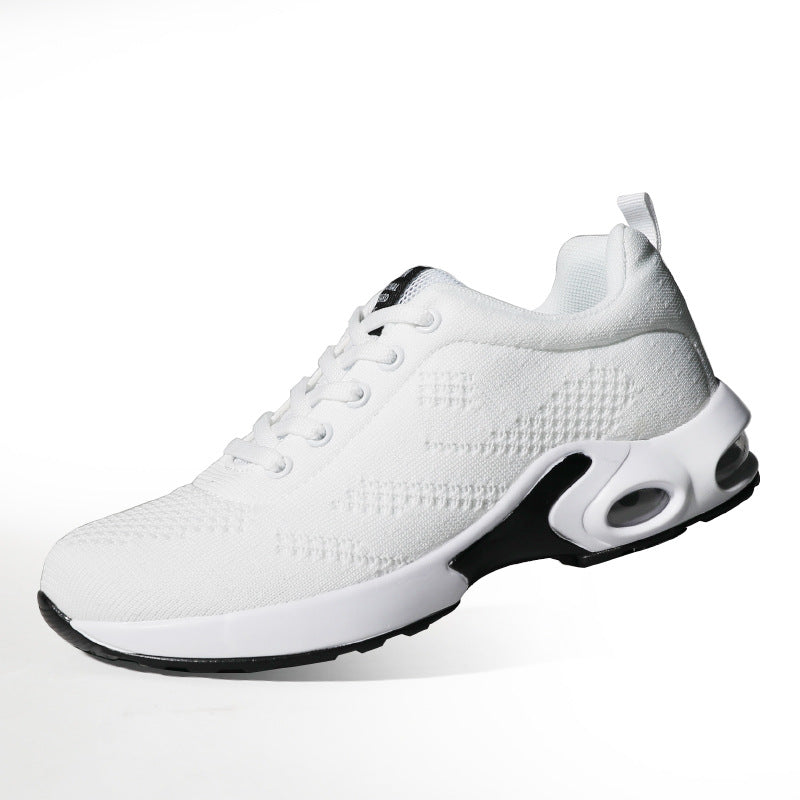 Women nan breathable knitted running shoes with air cushion and shock-absorbing sole Mune Fashion
