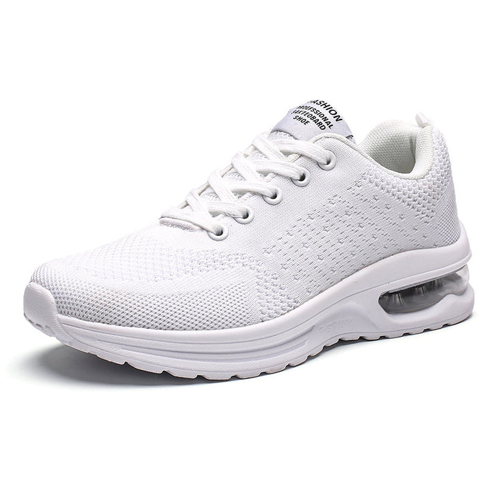 Women's breathable knitted casual sneakers with integrated air cushioning midsole and flexible outsole Mune Fashion