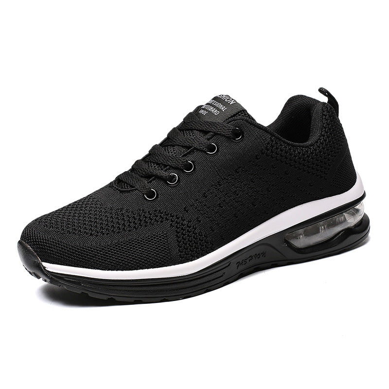 Women's breathable knitted casual sneakers with integrated air cushioning midsole and flexible outsole Mune Fashion